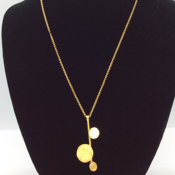 14k GP Disc Pendant - Picture 1 of 4